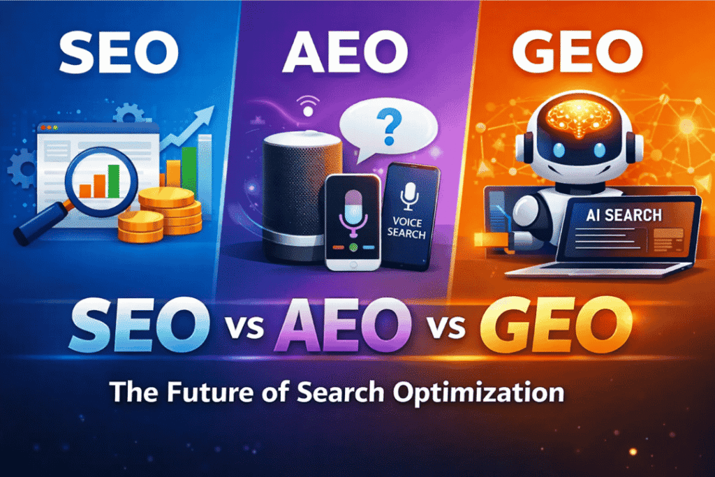 seo vs aeo vs geo (1)