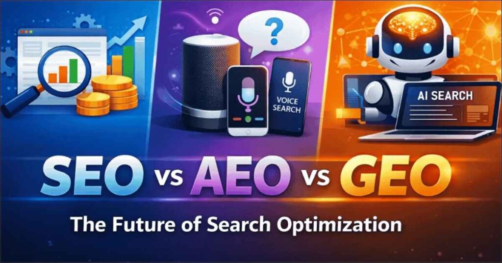 SEO vs AEO vs GEO: What’s the Difference and Why It Matters